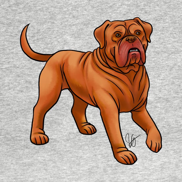 Dog - Dogue du Bordeaux - Mahogany by Jen's Dogs Custom Gifts and Designs